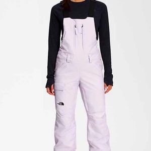 The North Face Women’s Freedom Insulated Ski Bibs in Lavender Fog size Medium